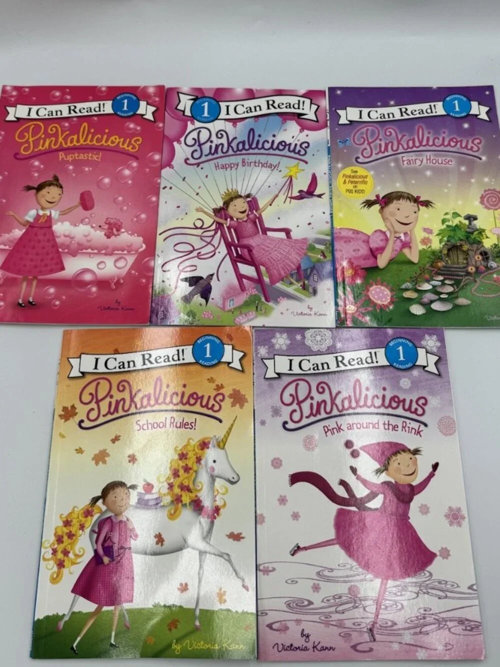 Pinkalicious I Can Read Level 1, 15 Paperback + BONUS Hardcover Treasury VGUC